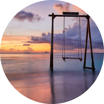 Zeeschommel bij dageraad van Graham Forrester