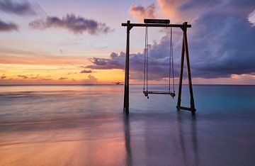 Sea swing at dawn by Graham Forrester