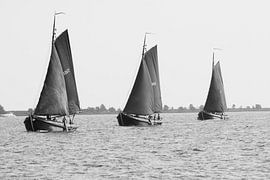 3 sailing botters by Marian Sintemaartensdijk