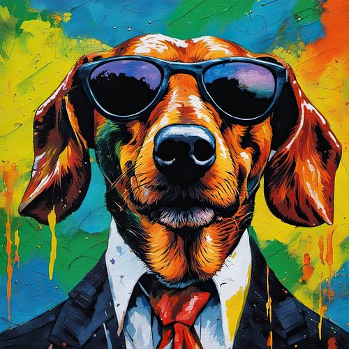 Schilderij Teckel 02.65