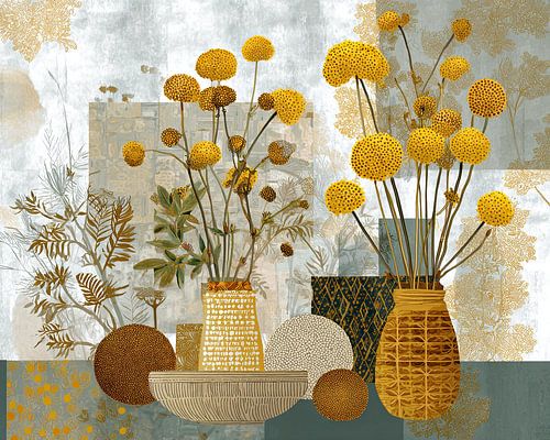 Gelbe Blumen | Lebendige Blumen in modernem Design