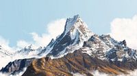 Shark fin mountain Machapuchare