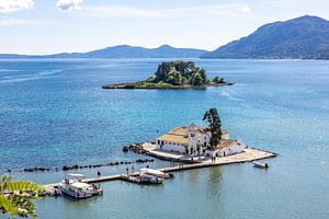 Monastère de Vlacherna et île de Pontikonissi