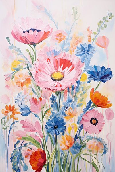 Blumen in zarten Farben von Bert Nijholt