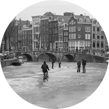 Ijs op de Amsterdamse grachten 2018 van Dennisart Fotografie