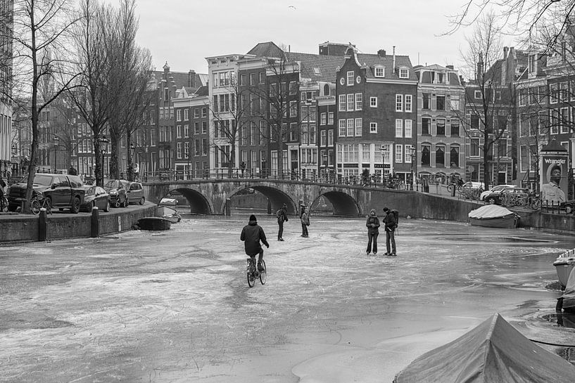 Eis auf den Amsterdamer Kanälen 2018 von Dennisart Fotografie