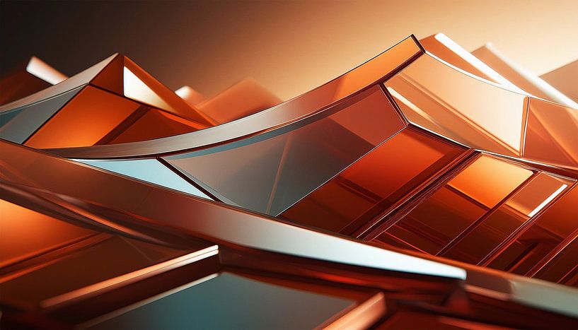Wüste in Glas mit Farben von Mustafa Kurnaz