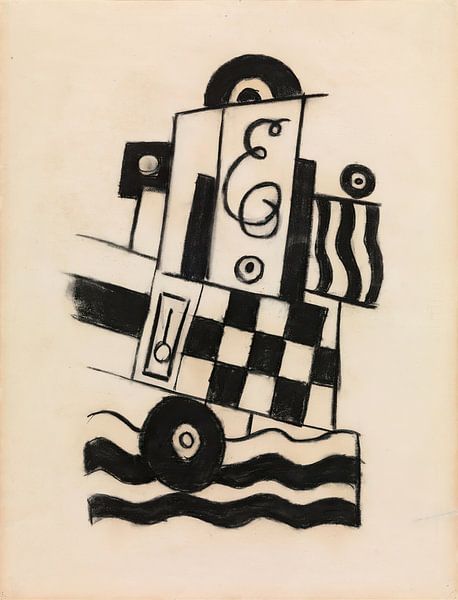 Military Symbols 1 (c. 1913 - 14) by Marsden Hartley by Peter Balan