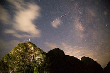 Milky Way above the karst mountains Xingping,Yangshuo (china ) by Gregory Michiels Photography