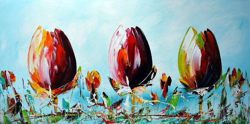 Tulips by Gena Theheartofart