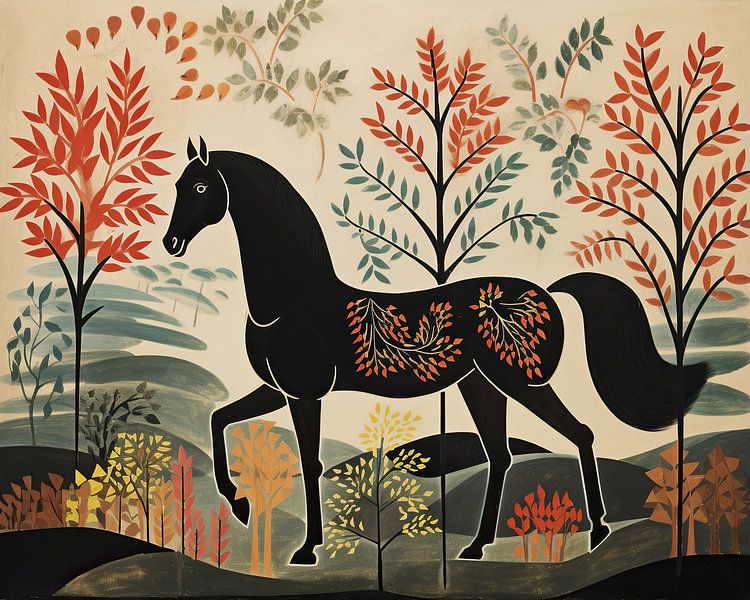 Painting Horse by Wonderful Art