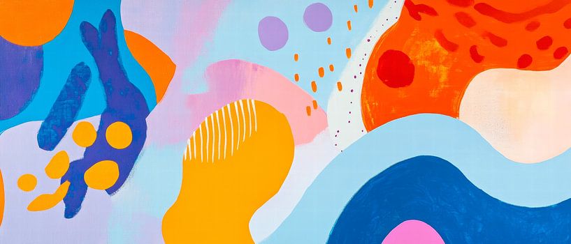 Farbenfrohe geometrische Formen von Poster Art Shop