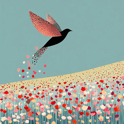 In the Heart of Flowers, Where the Bird Sings