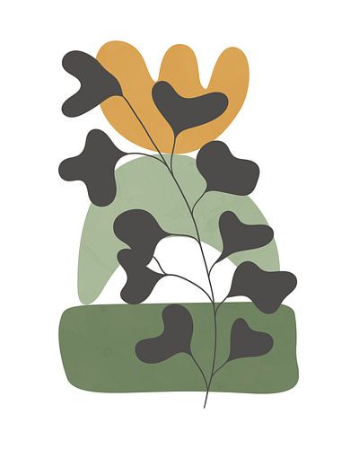 In de zomer minimalistisch landschap