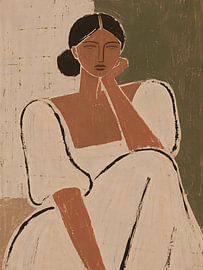 Femme bohème abstraite