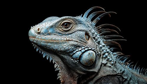 Leguane Porträt-Panorama