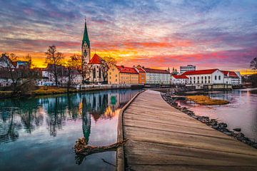 Sonnenuntergang in Kempten von Mustafa Kurnaz