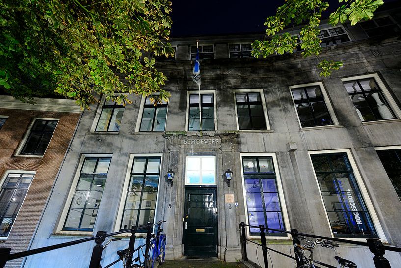Collège Schoevers à Kromme Nieuwegracht 3 à Utrecht par Donker Utrecht