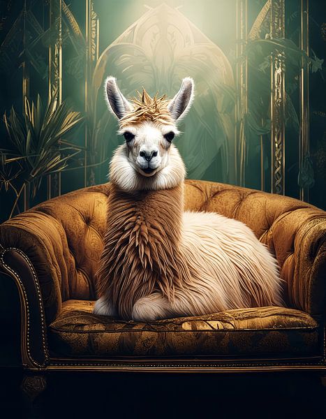 Un siège digne d'un Lama par Martine Affre Eisenlohr