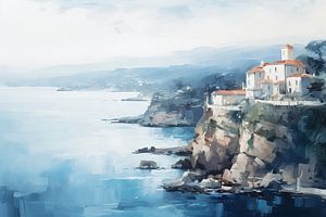 Coastline | Coastline Painting sur Peinture Abstraite