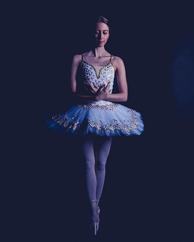 Balletdanser in kleur staand 01