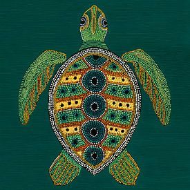 Tortue verte émeraude sur IamHome Studio