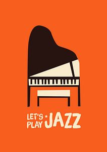 Let's play jazz (red) by Rene Hamann