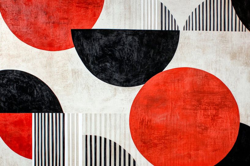 Harmonie géométrique dans des couleurs vives par Poster Art Shop