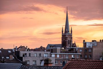 Colourful summer evening in Brussels by Werner Lerooy