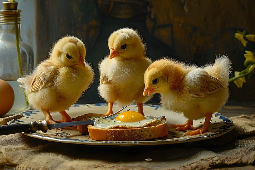 Poussin cannibale. par Heike Hultsch