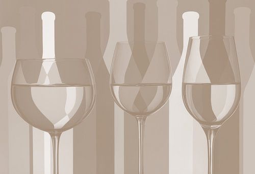 Rust en reflectie in glas