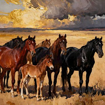 The Beauty of Horses – The Young and the Wild by Johannas Art Creations