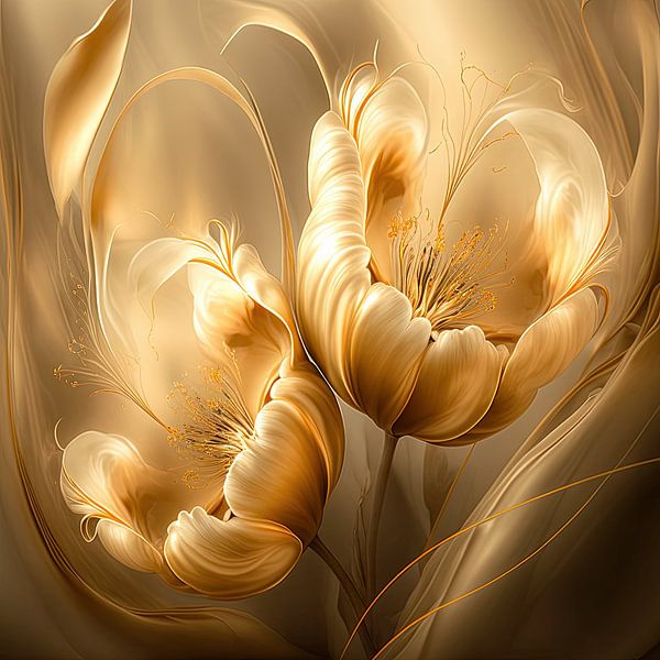 Tulips of gold by Bert Nijholt