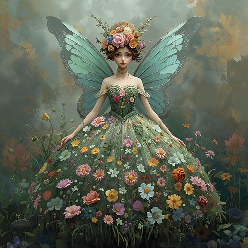 Floral fairy queen by BloomsArt