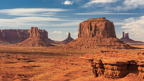 Vue sur Monument Valley depuis John Ford Point.