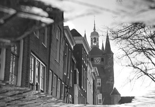 Zierikzee in het water.