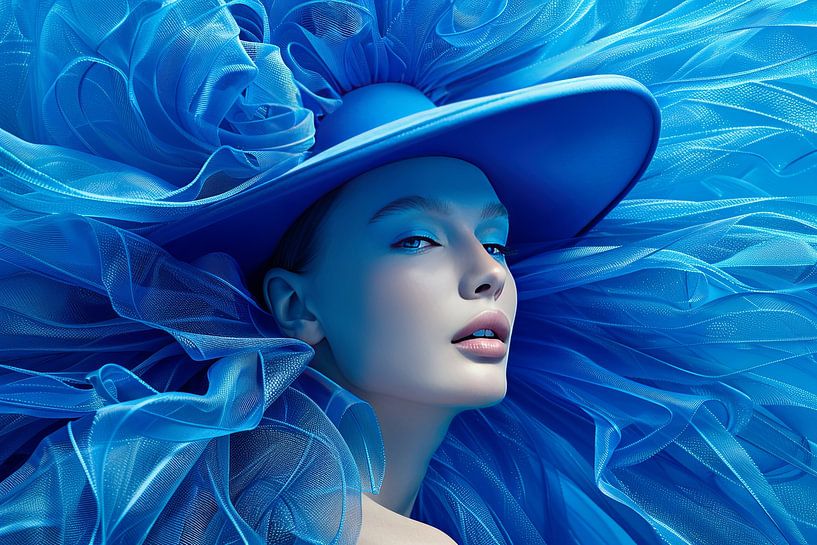 digitaal fictief fantasie portret vrouw van Egon Zitter