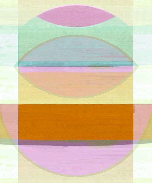 Meditation with Japanese Geometry Forms III by FRESH Fine Art