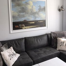 Kundenfoto: Ansicht von Haarlem mit Bleichen im Vordergrund, Jacob van Ruisdael