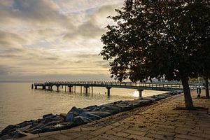 Promenade im Herbst in Sassnitz auf der Insel Rügen