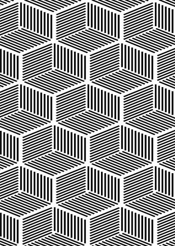 Zwart-wit kubusraster