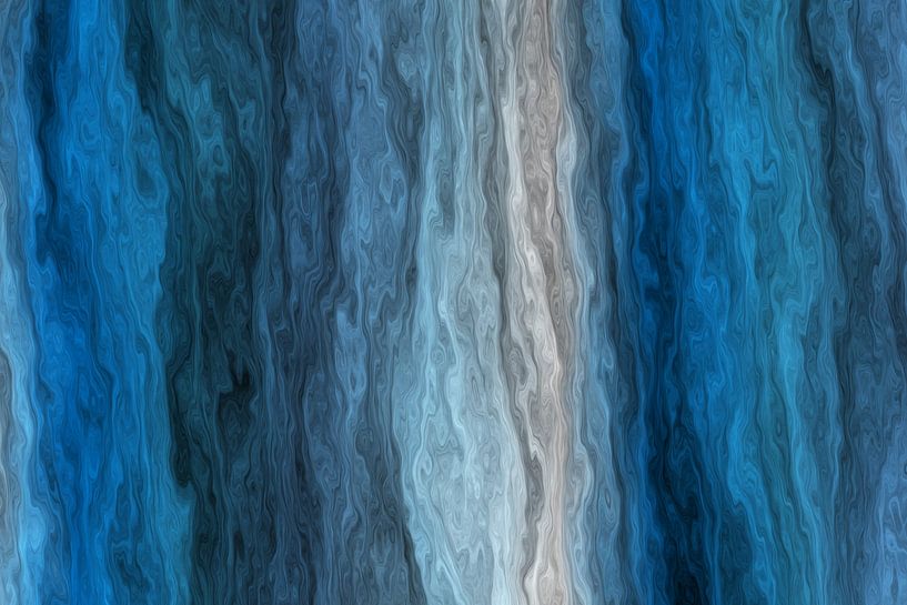 Le courant bleu dans l'abstraction par Arjen Roos