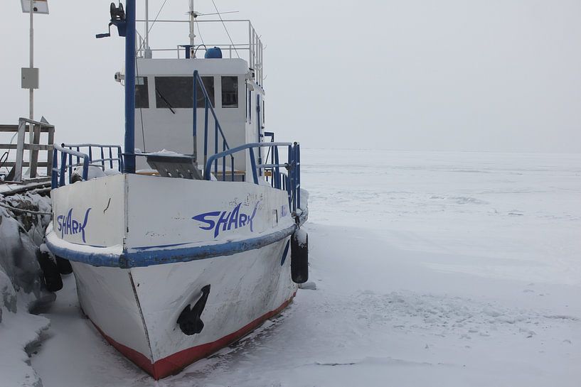 Baikalmeer rusland irkutsk schepen par Shelly Van Gogh