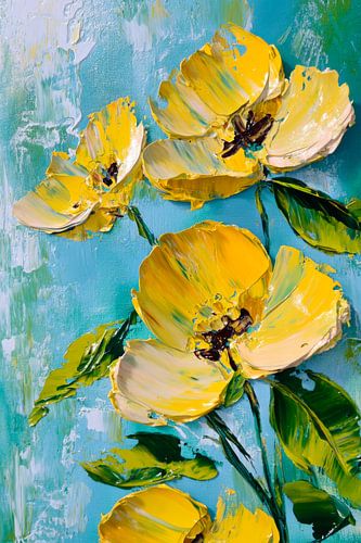 Heldergele pracht van bloemen