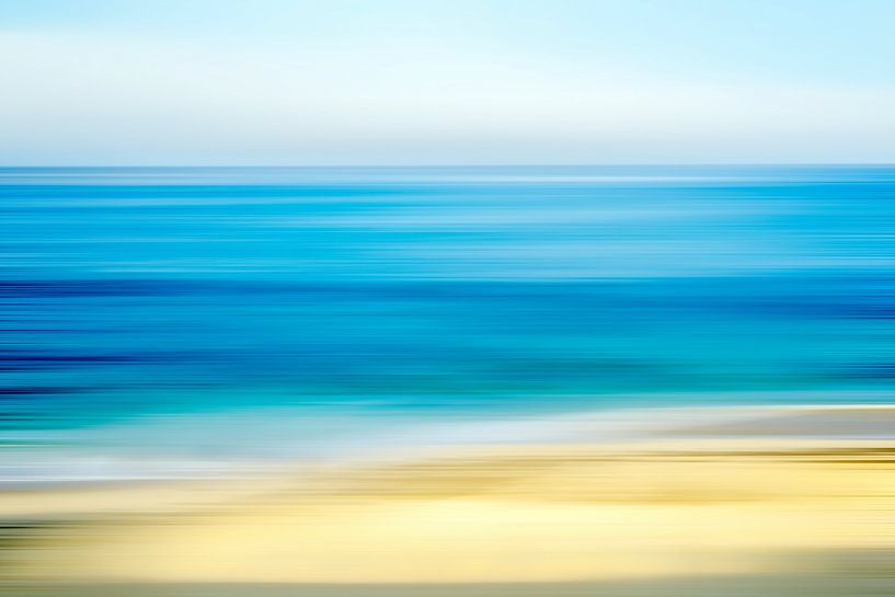 From Gold To Blue Coastal Abstract by Joseph S Giacalone Photography