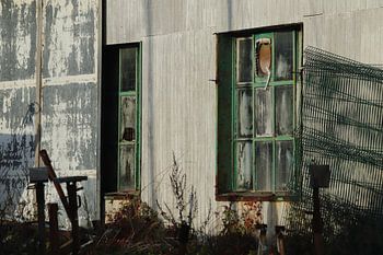 Oude schuur in Haven Nieuwpoort