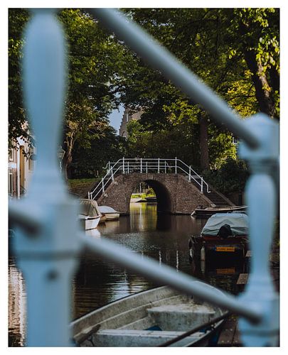 Vue sur le Baangracht à Alkmaar sur Pim Haring