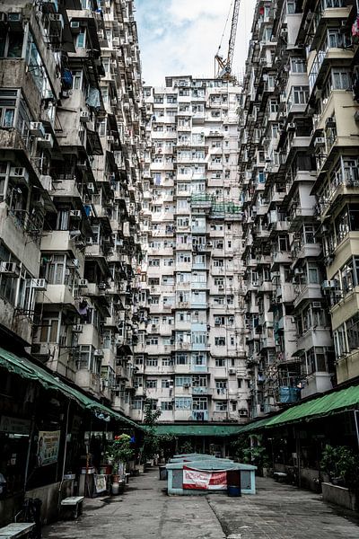 Appartementsblok in Hong Kong van Mickéle Godderis