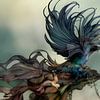 Fantasievogel 'Paint it black' van Harmanna Digital Art