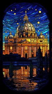 Rome (stained glass) by Harry Herman